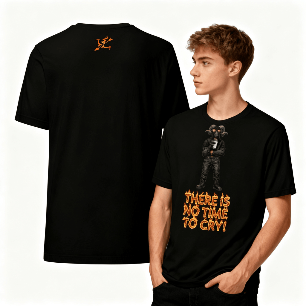 Burning Arrow Ram Graphic Tee - Men's Premium Cotton Shirt