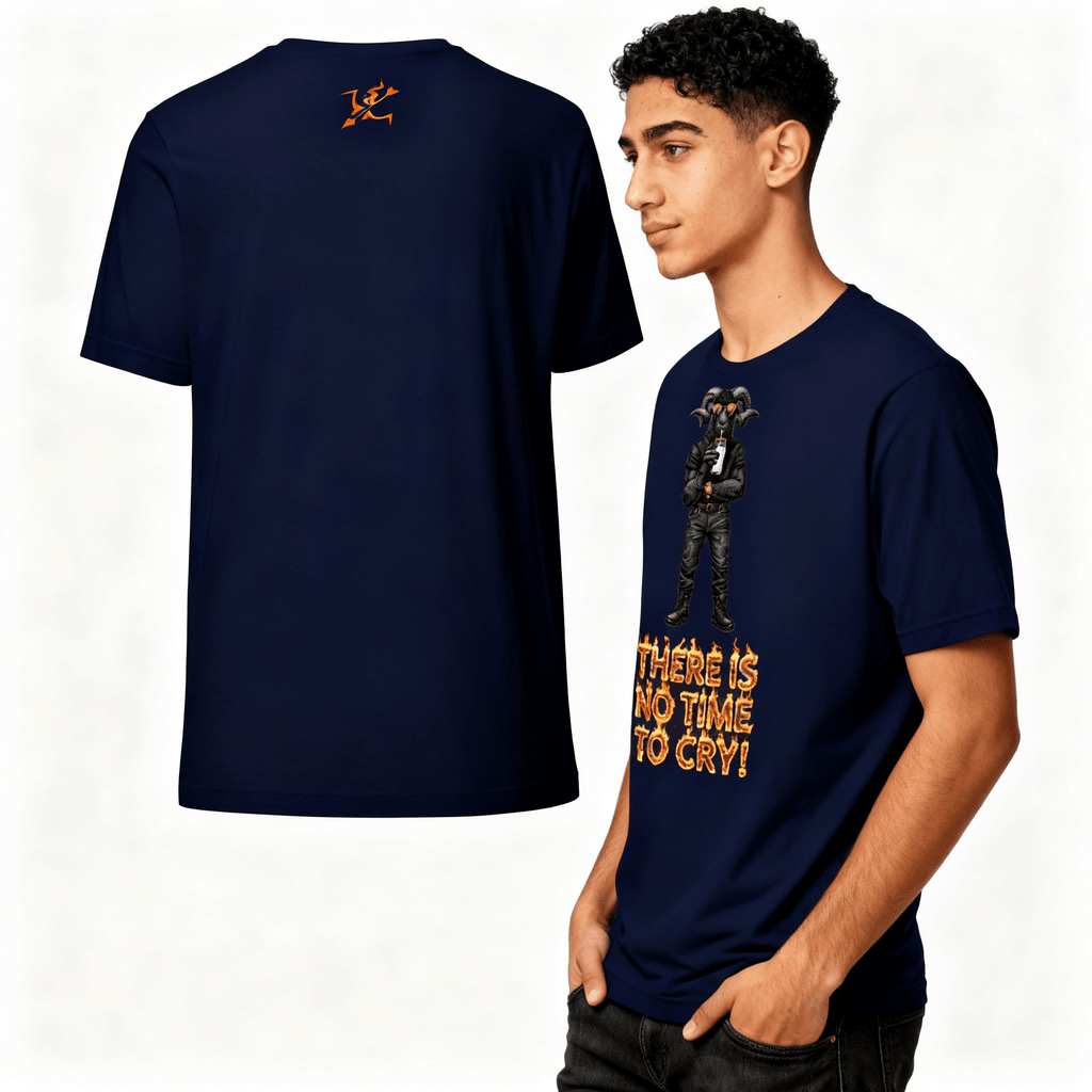 Burning Arrow Ram Graphic Tee - Men's Premium Cotton Shirt